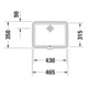 Duravit Einbauwaschtisch Vero 43x31,5cm, EB v unt, o. HL, m ÜL, weiß-5