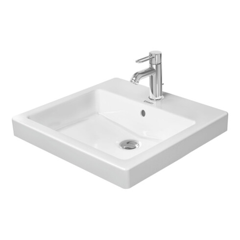 Duravit Einbauwaschtisch Vero 50x46,5cm, we WG, EB v ob, m HL, ÜL, HLB