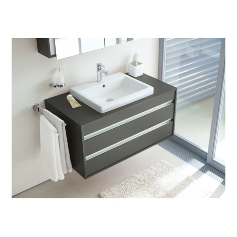 Duravit Einbauwaschtisch Vero 55x46,5cm, we, EB v ob, m HL, ÜL, HLB