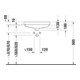 Duravit Einbauwaschtisch Vero 55x46,5cm, we, EB v ob, m HL, ÜL, HLB