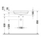 Duravit Einbauwaschtisch Vero Air 55x45,5cm EB v ob, m ÜL, HLB, 1 HL, weiß-4