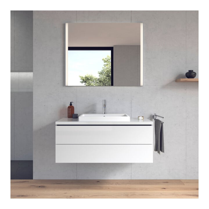 Duravit Einbauwaschtisch Vero Air 55x45,5cm EB v ob, m ÜL, HLB, 1 HL, weiß