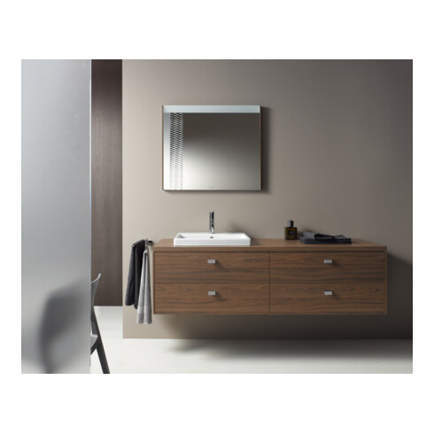 Duravit Einbauwaschtisch Vero Air 55x45,5cm EB v ob, m ÜL, HLB, 1 HL, weiß