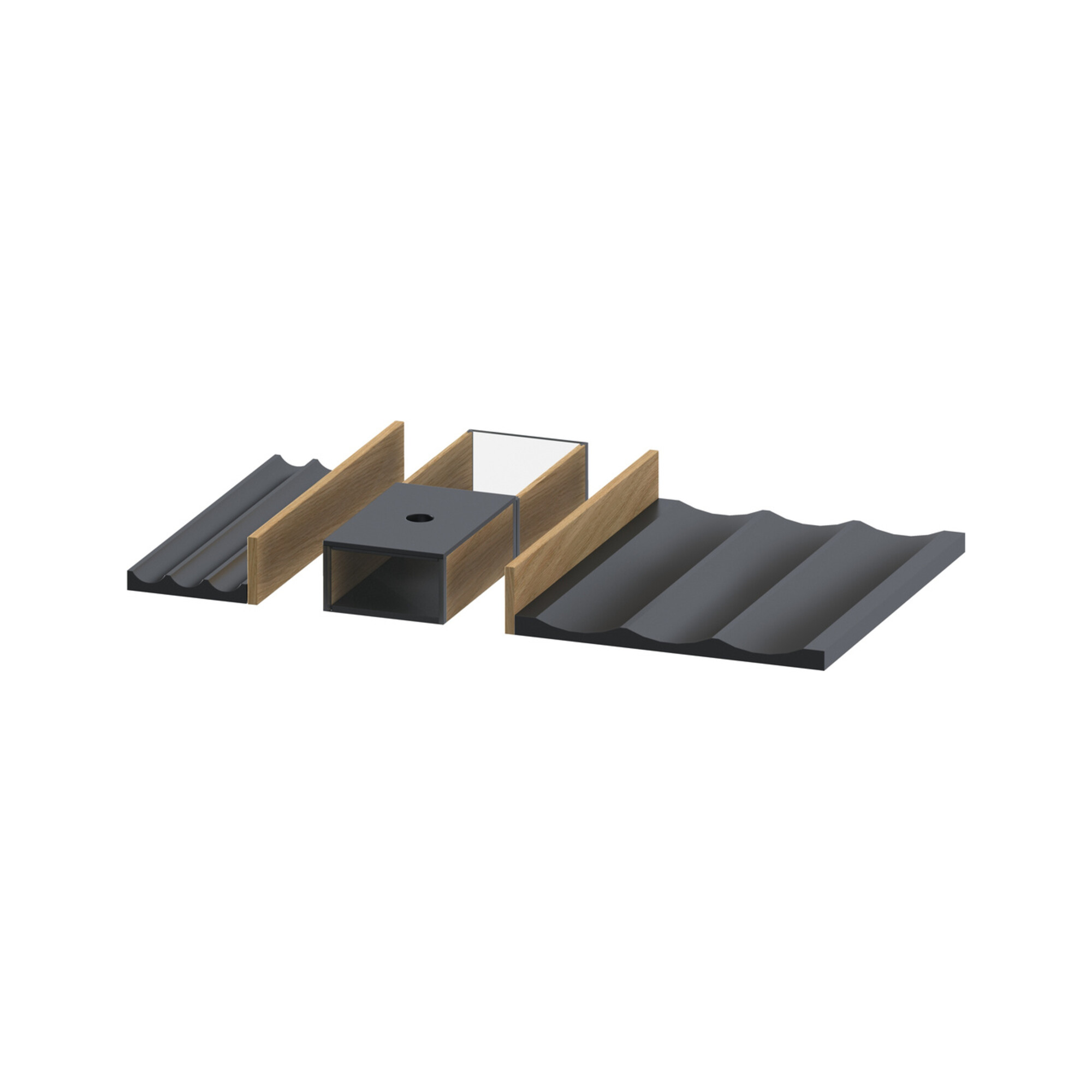 Duravit Einrichtungssystem Universal Set 462x271x55mm, natur Oa solid, f WTU