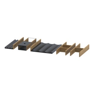 Duravit Einrichtungssystem Universal Set 696x371x55mm, natur Oa solid, f WTU
