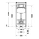 Duravit Élément WC Basic DuraSystem 115 cm, cloison sèche, mécanique, avant-2