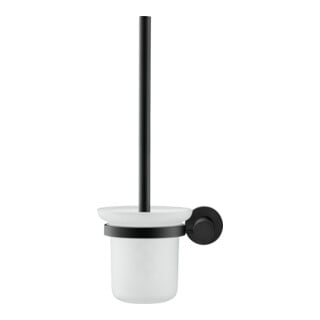 Duravit Ensemble brosse D-Code 15,4x34,2x15,4 cm, mural, noir mat