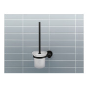 Duravit Ensemble brosse D-Code 15,4x34,2x15,4 cm, mural, noir mat-3