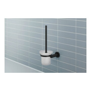 Duravit Ensemble brosse D-Code 15,4x34,2x15,4 cm, mural, noir mat-4