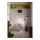 Duravit Ensemble brosse D-Code 8,9x38,5x8,9 cm, sur pied, noir mat
