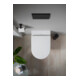 Duravit Ensemble brosse D-Code 8,9x38,5x8,9 cm, sur pied, noir mat