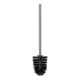 Duravit Ensemble brosse WC Karree 9,6x12,6 cm, montage mural, verre blanc mat, support chrome