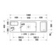 Duravit Ensemble console lavabo Qatego 140x45x90 cm, avec K, console, lavabo poli