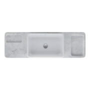 Duravit Ensemble console vasque Qatego 140x45x90 cm, m K, K, marbre struc. poli-3