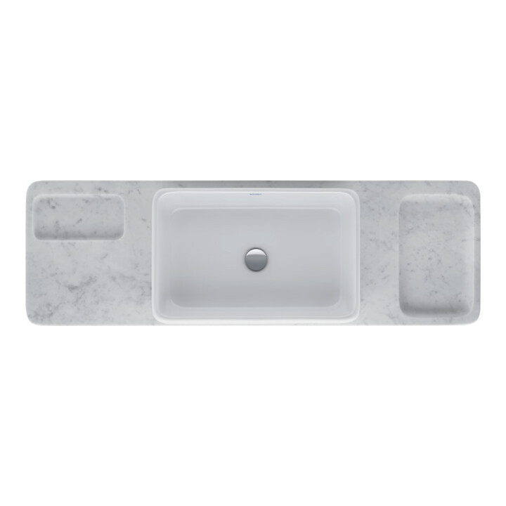 Duravit Ensemble console vasque Qatego 140x45x90 cm, m K, K, marbre struc. poli