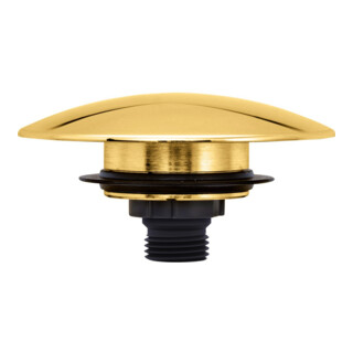 Duravit Ensemble d'accessoires avec valve Push-open, or poli