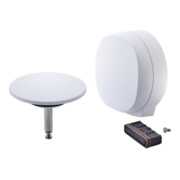 Duravit Ensemble d’accessoires pour évacuation de baignoire, blanc mat