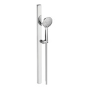 Duravit Ensemble de douche MinusFlow avec douchette, flexible, barre de douche, chrome