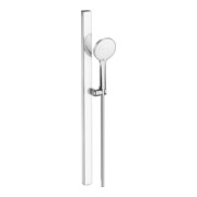 Duravit Ensemble de douche MinusFlow avec support, tuyau, chrome/blanc brillant