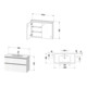 Duravit Ensemble de meubles D-Neo 1005 mm, blanc mat-3