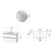 Duravit Ensemble de meubles D-Neo 1005 mm, graphite mat-3