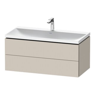 Duravit Ensemble de meubles L-Cube 100x48x48 cm, avec robinet, Taupe, 2 tiroirs