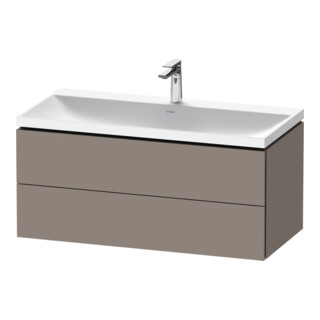 Duravit Ensemble de meubles L-Cube 100x48x48 cm, avec robinetterie, base miroir, 2 tiroirs