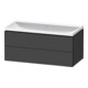 Duravit Ensemble de meubles L-Cube 100x48x48 cm, o HL, graphite mat, 2 tiroirs-1