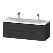 Duravit Ensemble de meubles L-Cube 120x48x48 cm, 2 HL, 2 SBK, graphite mat