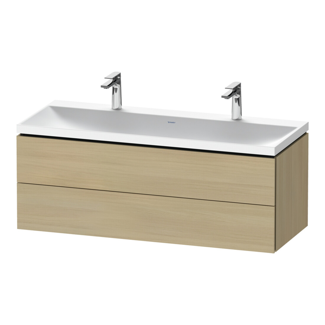 Duravit Ensemble de meubles L-Cube 120x48x48 cm, 2 HL, 2 tiroirs, méd. chêne