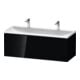 Duravit Ensemble de meubles L-Cube 120x48x48 cm, 2 portes HL, 2 tiroirs, blanc brillant-1