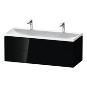 Duravit Ensemble de meubles L-Cube 120x48x48 cm, 2 portes HL, 2 tiroirs, blanc brillant