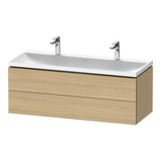 Duravit Ensemble de meubles L-Cube 120x48x48 cm, 2 portes HL, 2 tiroirs, chêne naturel