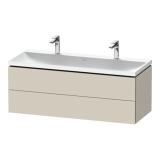 Duravit Ensemble de meubles L-Cube 120x48x48 cm, 2 portes HL, 2 tiroirs, taupe mat