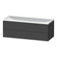 Duravit Ensemble de meubles L-Cube 120x48x48 cm, o HL, graph ma, 2 tiroirs-1