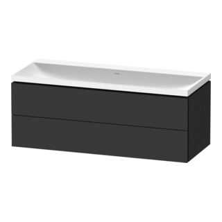 Duravit Ensemble de meubles L-Cube 120x48x48 cm, o HL, graphite mat, 2 tiroirs