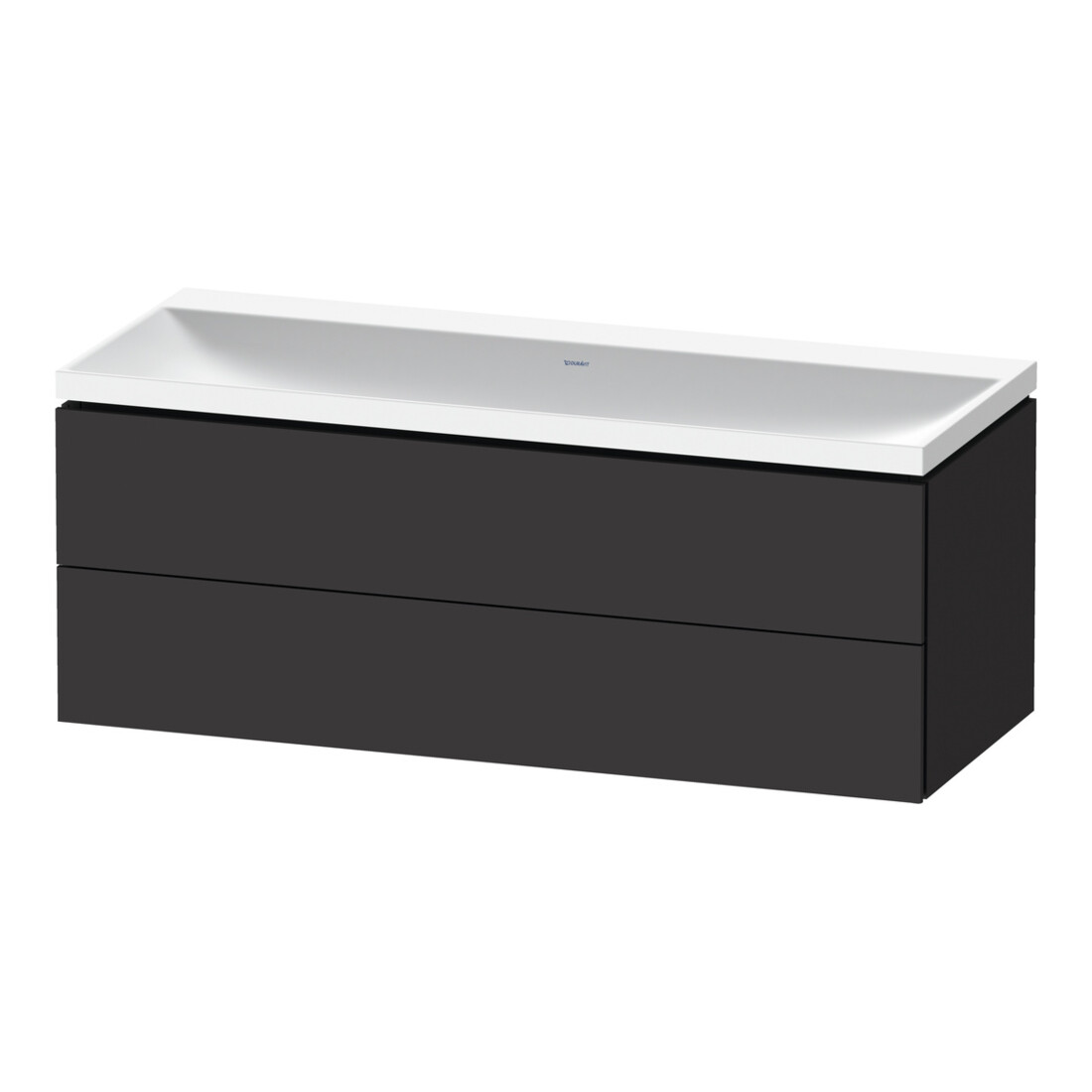 Duravit Ensemble de meubles L-Cube 120x48x48 cm, o HL, graphite mat, 2 tiroirs