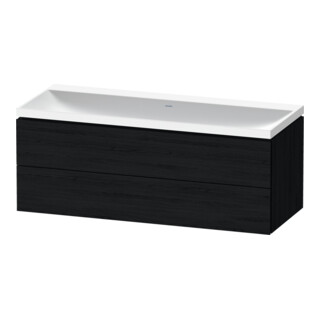 Duravit Ensemble de meubles L-Cube 120x48x48 cm, sans robinet, blanc œuf, 2 tiroirs