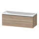 Duravit Ensemble de meubles L-Cube 120x48x48cm, o HL, blanc marbré, 2 tiroirs-1