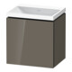 Duravit Ensemble de meubles L-Cube 45x35x48 cm, 1 porte, à droite, sans poignée, gris brillant-1
