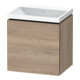 Duravit Ensemble de meubles L-Cube 45x35x48 cm, 1 porte, à droite, sans poignée, marbre œuf-1