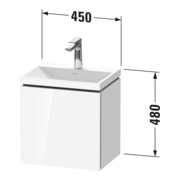 Duravit Ensemble de meubles L-Cube 45x35x48cm, 1 porte, à droite, sans poignée, E d geb.-3