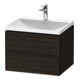 Duravit Ensemble de meubles L-Cube 60x48x48 cm, avec HL, noyer teinté, 2 tiroirs-1
