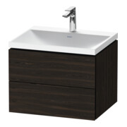 Duravit Ensemble de meubles L-Cube 60x48x48 cm, avec HL, noyer teinté, 2 tiroirs