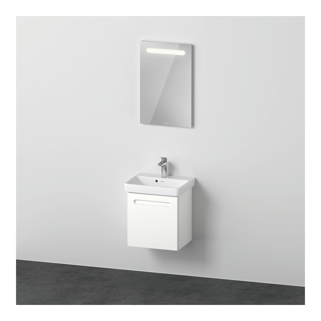 Duravit Ensemble de meubles No. 1 50 cm, 1 porte, charnière droite, blanc mat