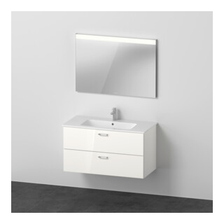 Duravit Ensemble de meubles XBase 103x49 cm, WT, WTU 2 tiroirs, Sp., blanc brillant