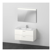 Duravit Ensemble de meubles XBase 103x49 cm, WT, WTU 2 tiroirs, Sp., blanc brillant