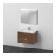 Duravit Ensemble de meubles XBase 2 tiroirs, 83 cm, noyer foncé-1