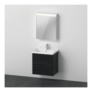 Duravit Ensemble meuble D-Neo 650 mm, charnière gauche, chêne noir