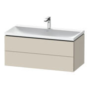 Duravit Ensemble meuble L-Cube 100x48x48 cm, m HL, taupe mat, 2 tiroirs